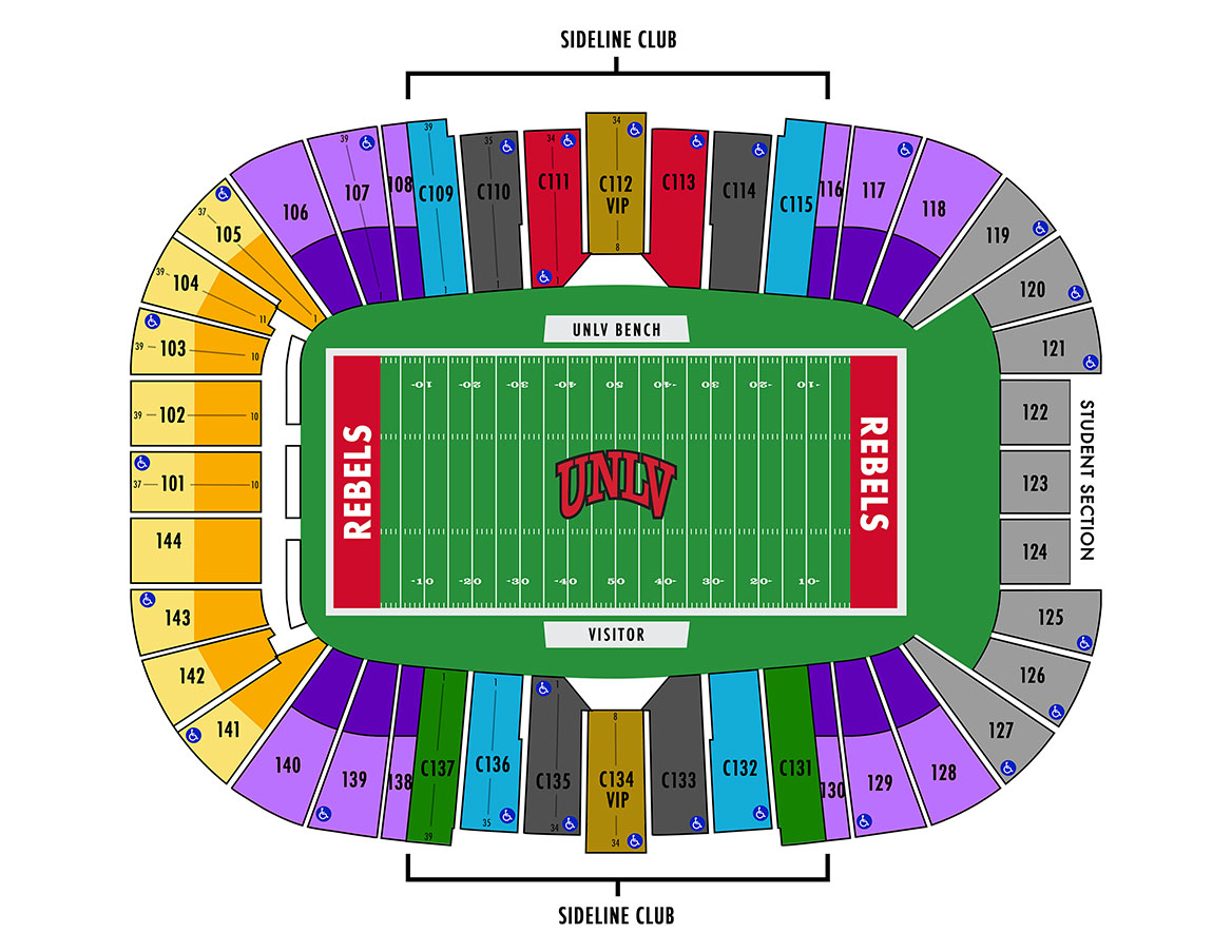 Unlv Football Stadium Seating Chart