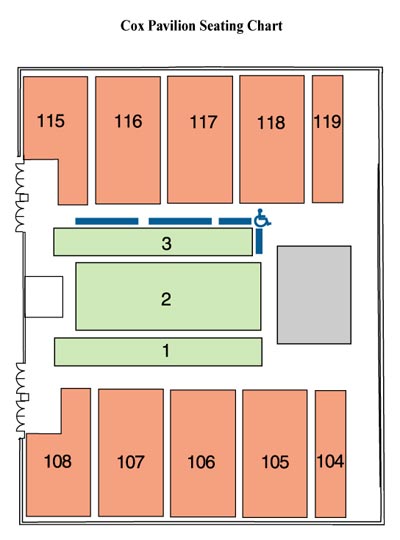 Cox Pavilion Las Vegas Seating Chart