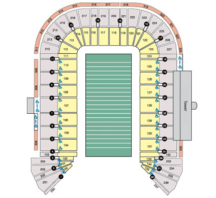 Sam Boyd Stadium Virtual Seating Chart