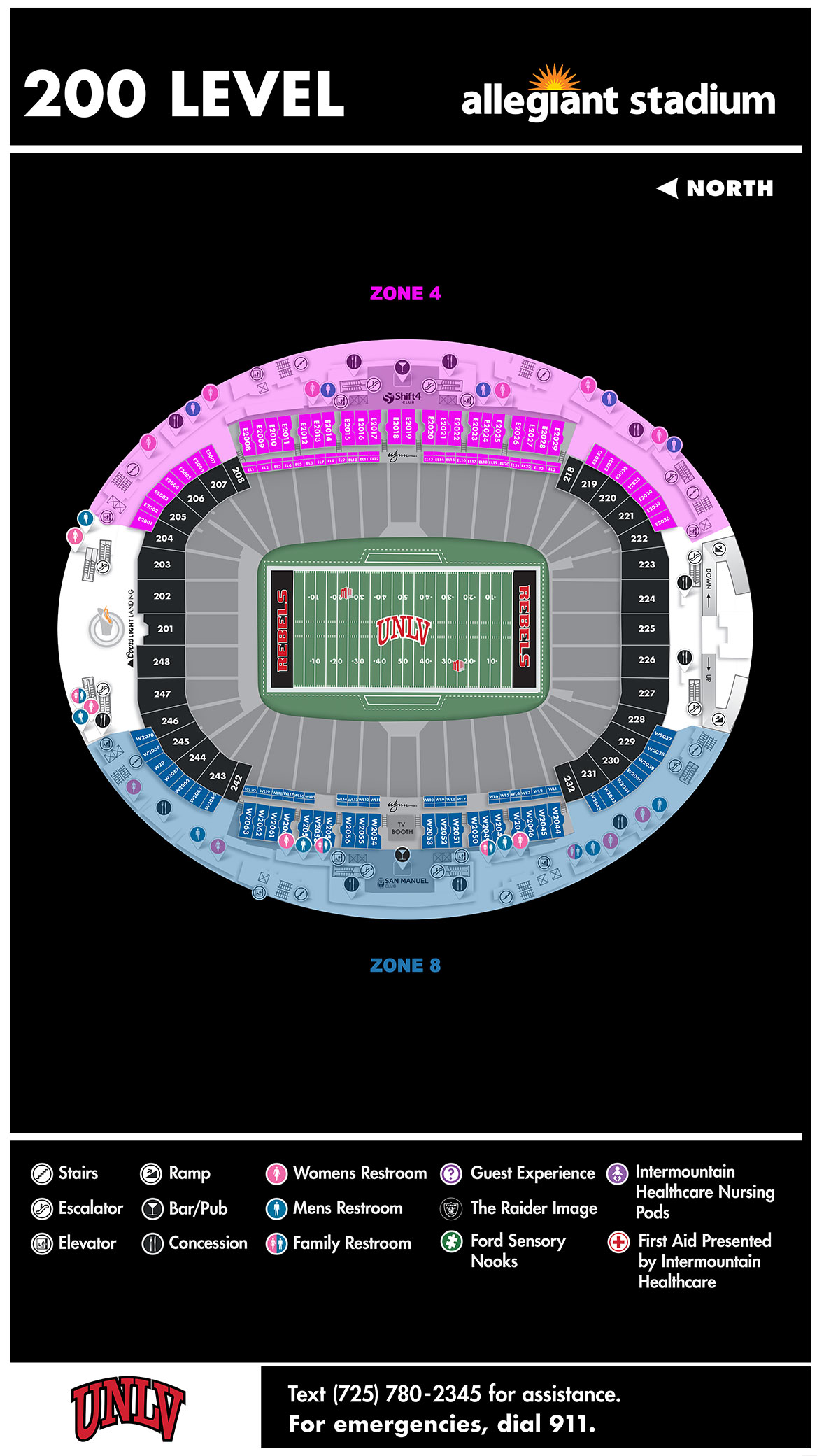 Unlv Football Stadium Seating Chart