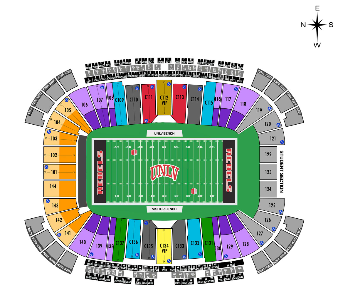 Unlv Football Stadium Seating Chart