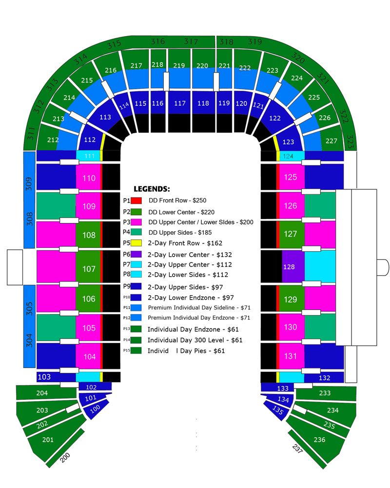 Unlv Sam Boyd Stadium Seating Chart
