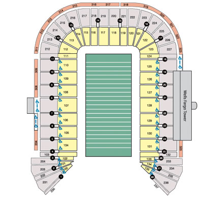 Sam Boyd Stadium Seating Chart With Seat Numbers