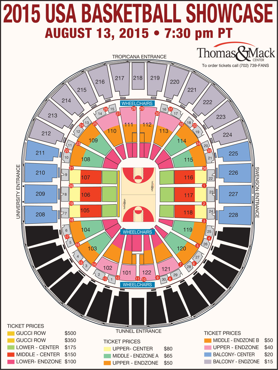 Thomas And Mack Seating Chart Basketball