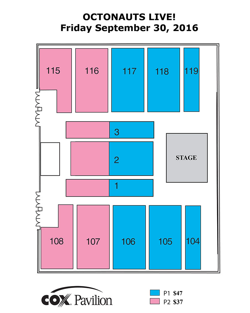 Cox Pavilion Las Vegas Seating Chart