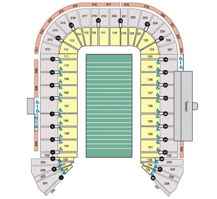 Sam Boyd Stadium Seating Chart Rows