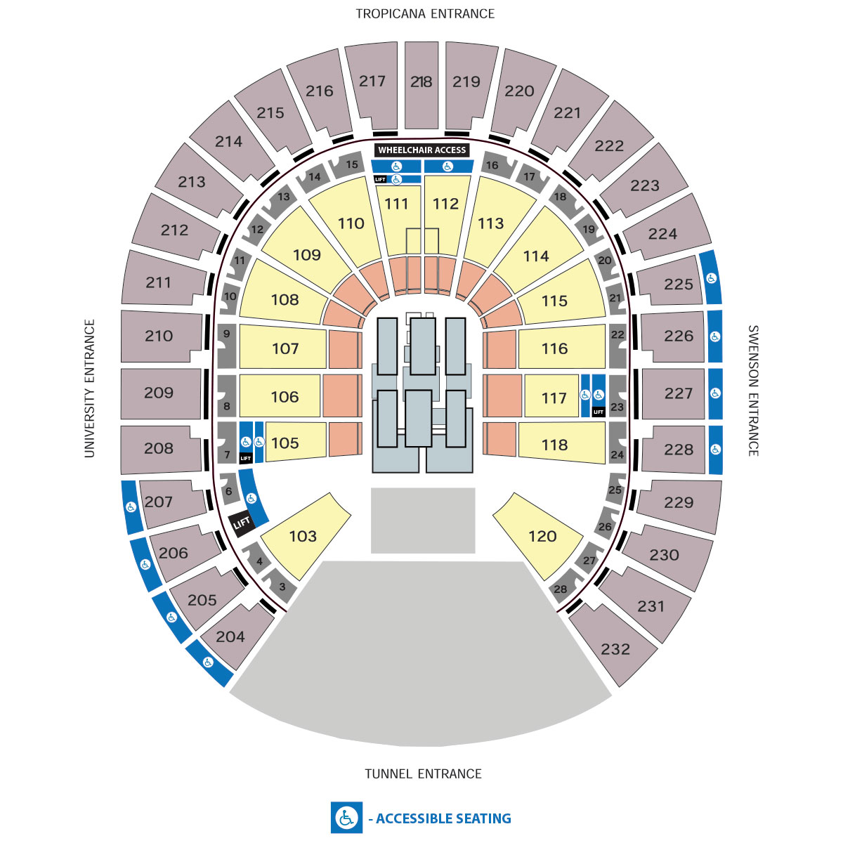 Cannery Ballroom Seating Chart