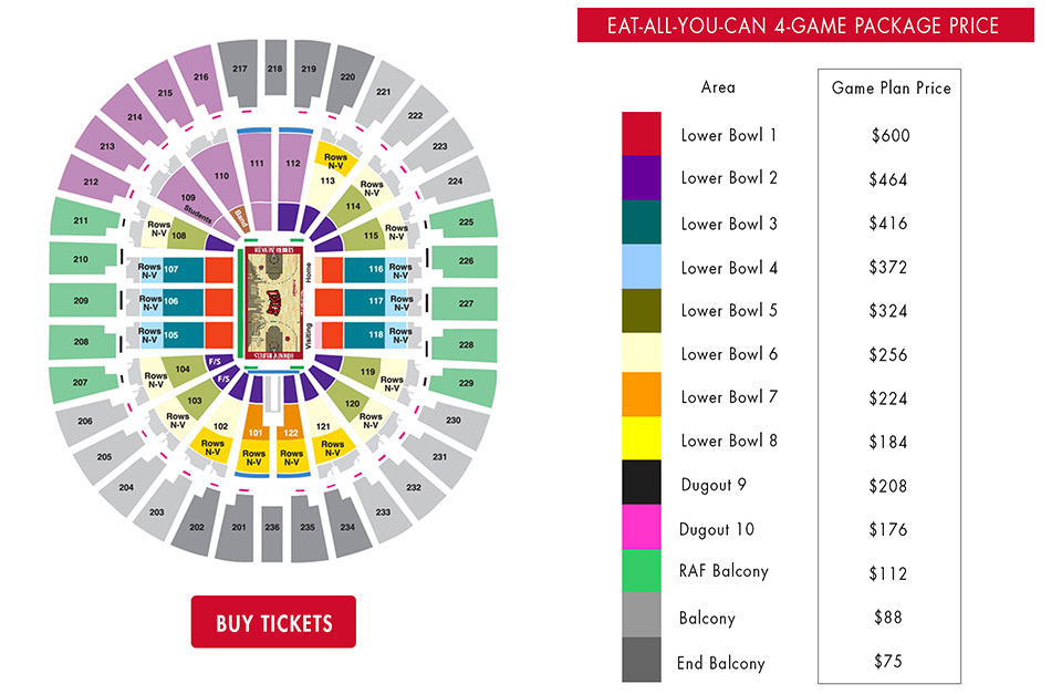 Alumni Stadium Ticket Map