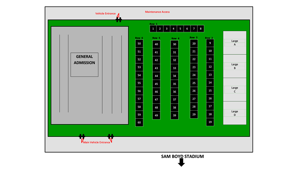 Sam Boyd Stadium Seating Chart With Seat Numbers